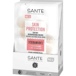Masken Skin Protection Sofort beruhigende Maske mit Ceramiden, Traubenkernöl & Bio-Sheabutter von Sante Naturkosmetik