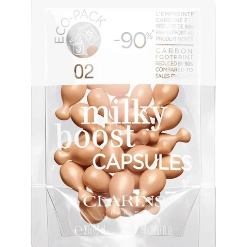 Milky Boost Capsules Nachfüllung Getöntes, Teint perfektionierendes Fluid von CLARINS