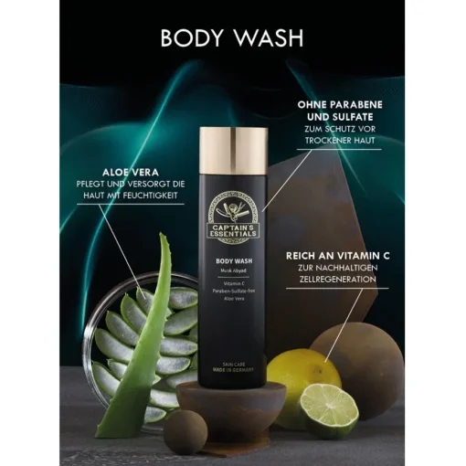 Musk Abyad Body Wash von Captain's Essentials