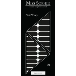Nagelfolien Black Velvet Nail Wraps von Miss Sophie