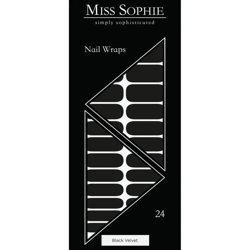 Nagelfolien Black Velvet Nail Wraps von Miss Sophie