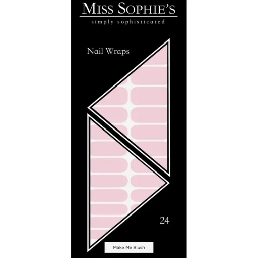 Nagelfolien Make Me Blush Nail Wraps von Miss Sophie