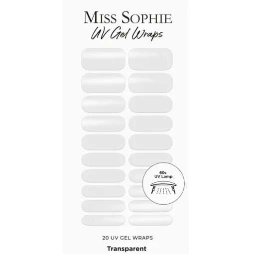 Nagelfolien UV Transparent UV von Miss Sophie