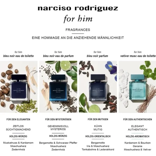 Narciso Rodriguez for him Bleu Noir Eau de Toilette Spray