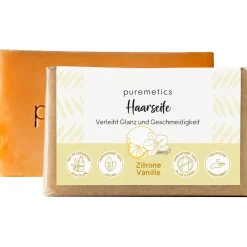Natur-Seifen Haarseife Zitrone Vanille von puremetics