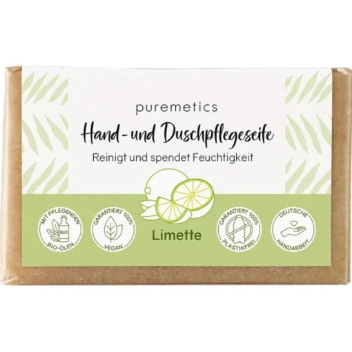 Natur-Seifen Hand- und Duschpflegeseife Limette von puremetics