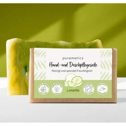 Natur-Seifen Hand- und Duschpflegeseife Limette von puremetics