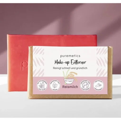Natur-Seifen Make-up Entferner Seife Reismilch von puremetics