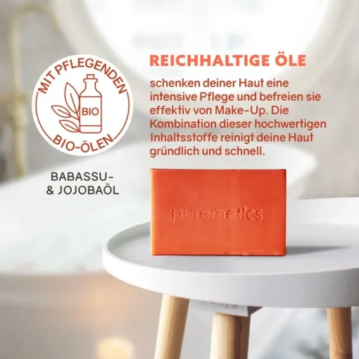 Natur-Seifen Make-up Entferner Seife Reismilch von puremetics