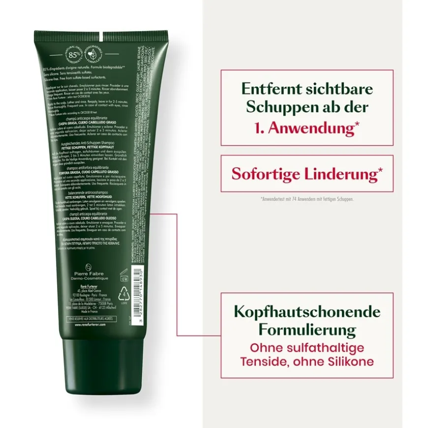 Neopur Ausgleichendes Shampoo für fettige Schuppen von René Furterer