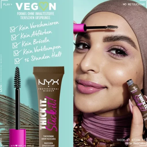NYX Professional Makeup Thick It Stick It Brow Gel Mascara