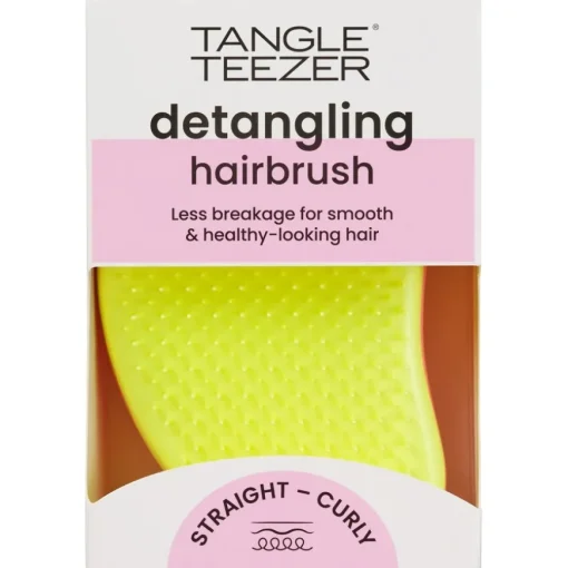 Original Hairbrush Pink-Yellow Straight & Curly Hair von Tangle Teezer