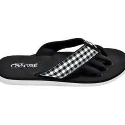 Pediküre Sandalen Gingham Print von Pedi Couture