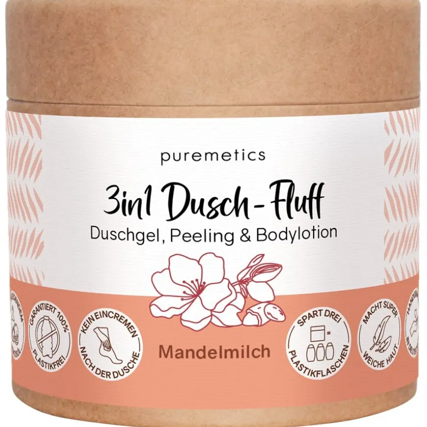 Peeling & Masken Dusch-Fluff Mandelmilch von puremetics