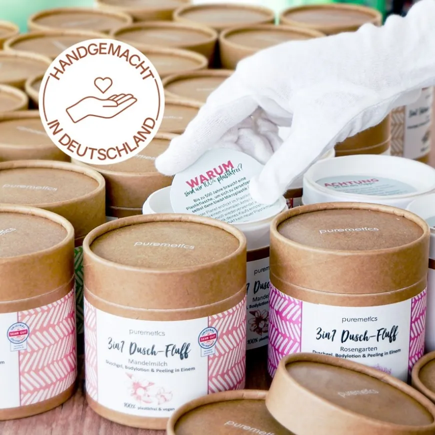 Peeling & Masken Dusch-Fluff Mandelmilch von puremetics