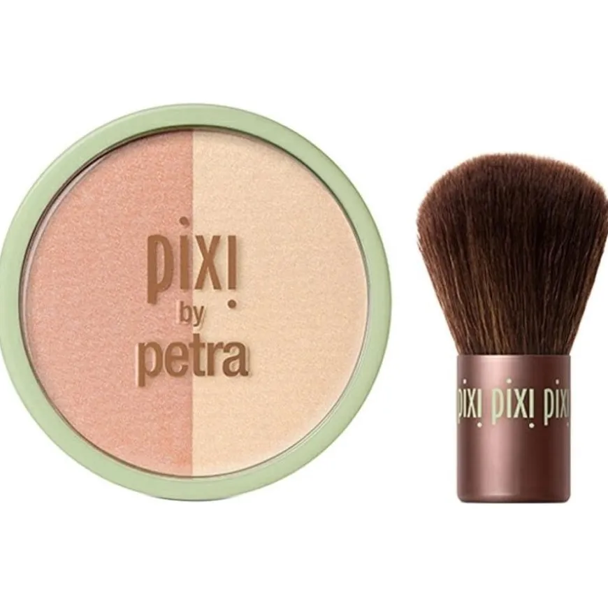 Pixi Cheeks Beauty Blush Duo + Kabuki