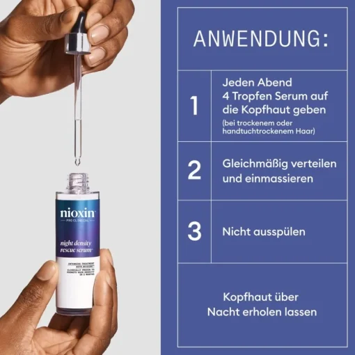 Powerpflege gegen Haarausfall Night Density Rescue von Nioxin