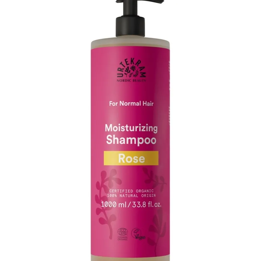 Rose Moisturizing Shampoo For Normal Hair von Urtekram