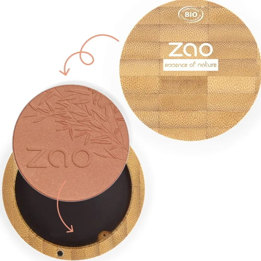 Rouge & Highlighter Bamboo Compact Blush von Zao