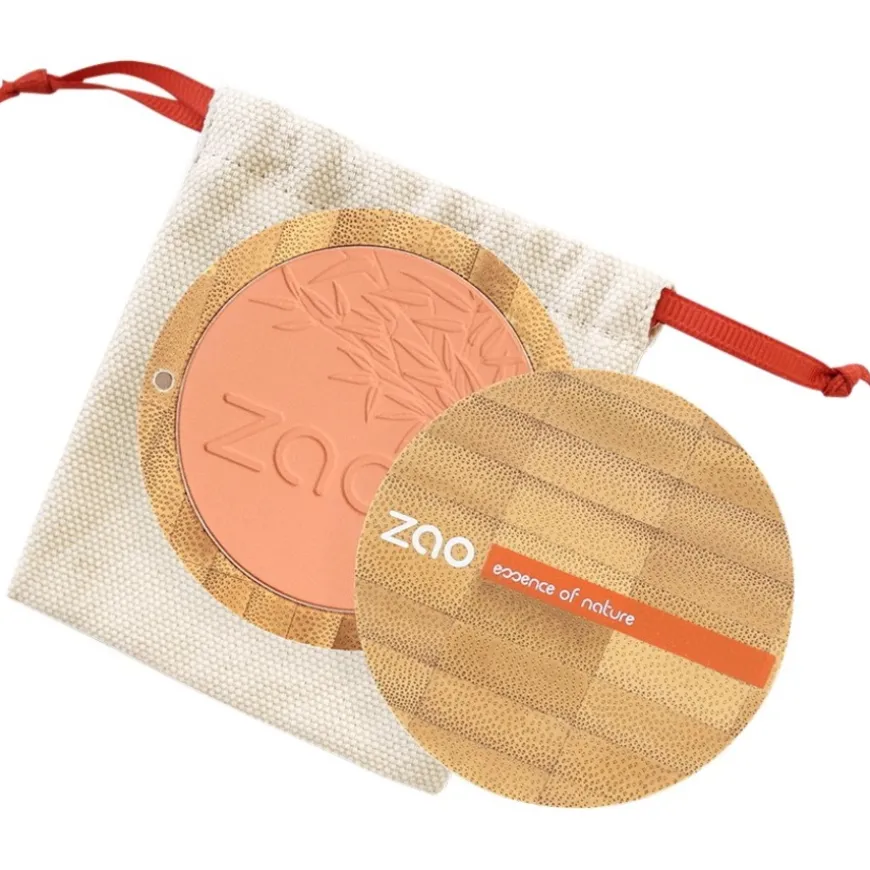 Rouge & Highlighter Bamboo Compact Blush von Zao