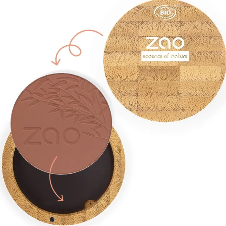 Rouge & Highlighter Bamboo Compact Blush von Zao