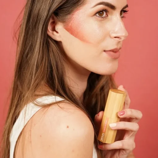 Rouge & Highlighter Bamboo Shine-up Stick von Zao