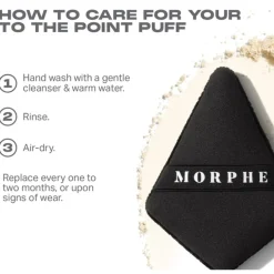 Schwämme To The Point Dual-Sided Powder Puff von Morphe