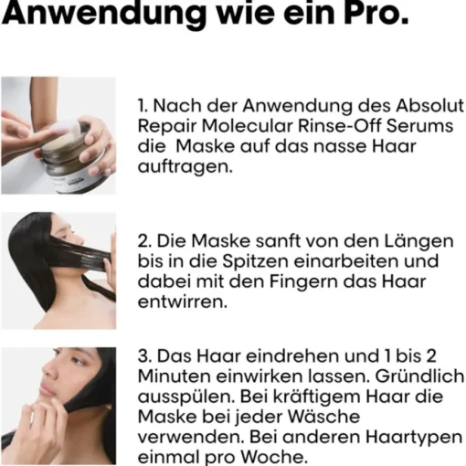 Serie Expert Absolut Repair Molecular Maske von L’Oréal Professionnel Paris