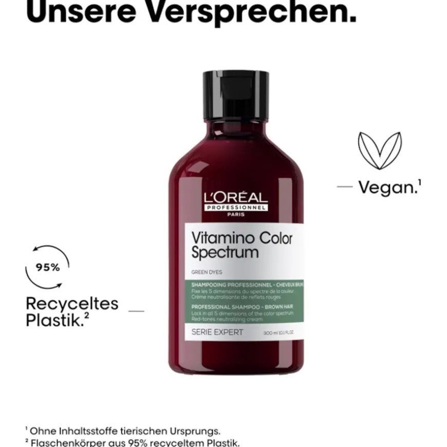 Serie Expert Vitamino Color Spectrum Green Dyes Neutralizing Shampoo von L’Oréal Professionnel Paris