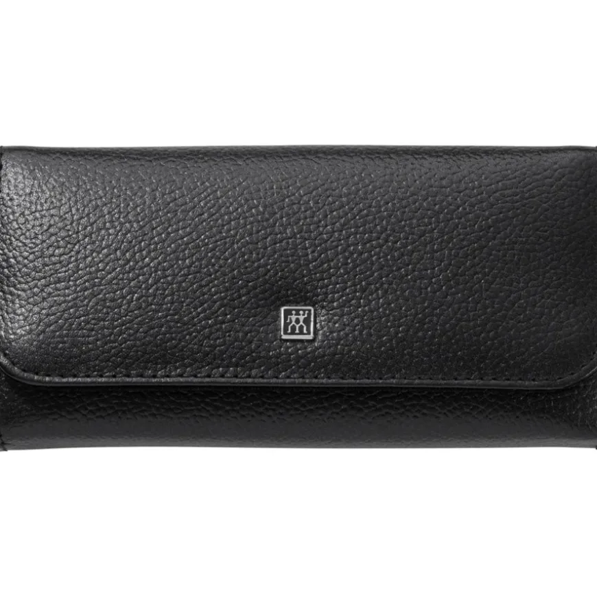Sets 5-tlg. Maniküre/Pediküre-Etui Schwarzem Rindleder von Zwilling Beauty