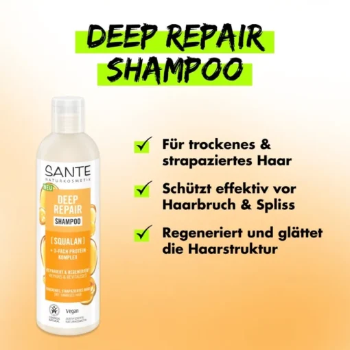 Shampoo Deep Repair Shampoo von Sante Naturkosmetik