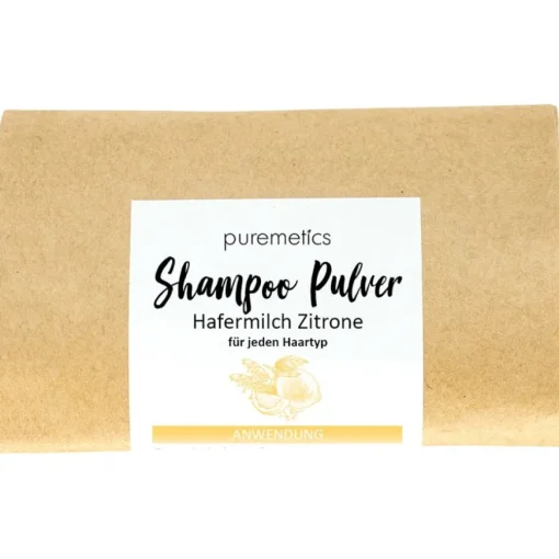 Shampoo Shampoo-Pulver Hafermilch Zitrone von puremetics