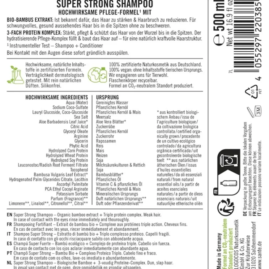 Shampoo Super Strong Shampoo von Sante Naturkosmetik