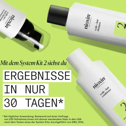 Sichtbar dünner werdendes Haar  Scalp & Hair Treatment Natural Hair Progressed Thinning von Nioxin