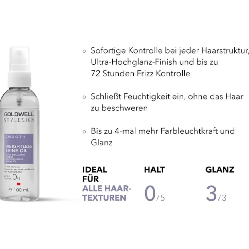 Smooth Stylesign Smooth schwereloses Glanz-Öl von Goldwell