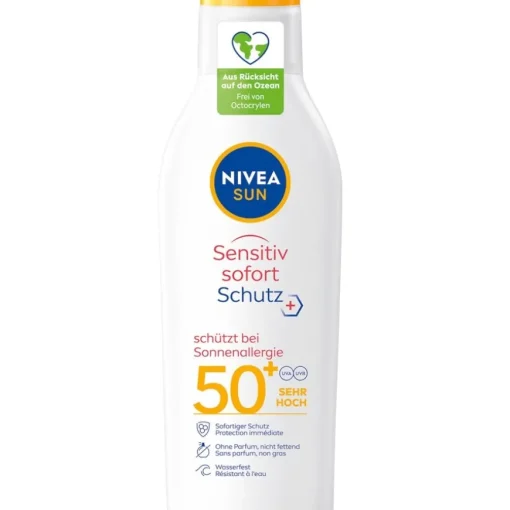 Sonnenschutz Sensitive Sofort-Schutz Sonnenlotion LSF 50+ Anti-Sonnenallergie von NIVEA