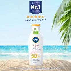 Sonnenschutz Sensitive Sofort-Schutz Sonnenlotion LSF 50+ Anti-Sonnenallergie von NIVEA