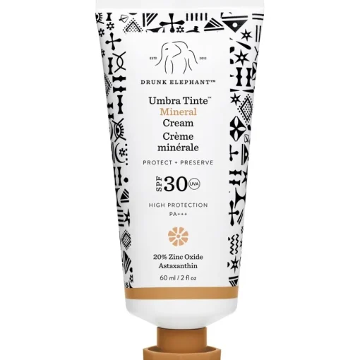 Sonnenschutz Umbra Mineral Cream SPF 30/PA+++ von Drunk Elephant