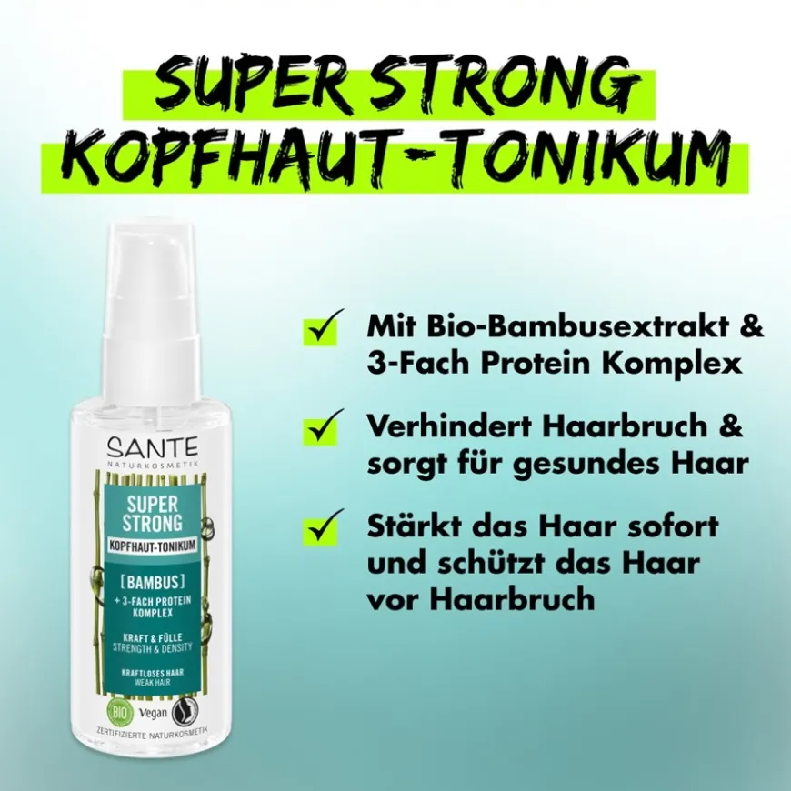 Spülung Super Strong Kopfhaut-Tonikum von Sante Naturkosmetik