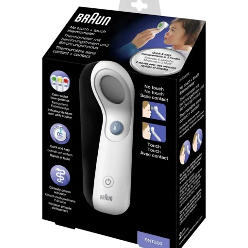Stirn No Touch + Touch Thermometer BNT300 von BRAUN