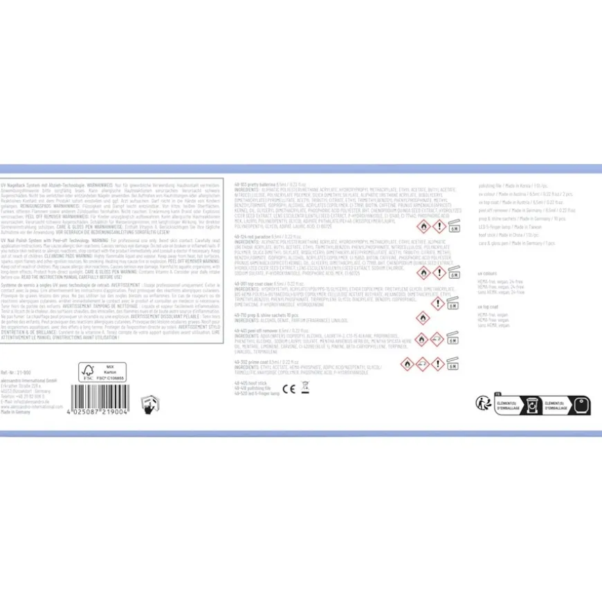 Striplac UV Colour UV Starter Set Normal & Soft Nails von Alessandro