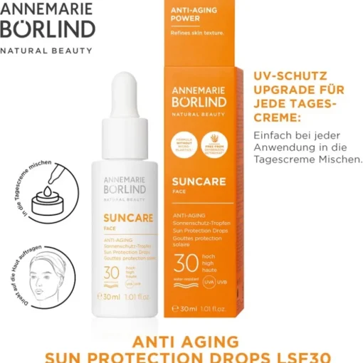 SUN Anti-Aging Sonnenschutz-Tropfen Gesicht SPF 30 SUNCARE FACE von ANNEMARIE BÖRLIND