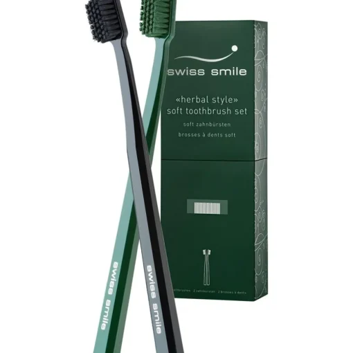 Swiss Smile Soft Toothbrush Set Herbal Style