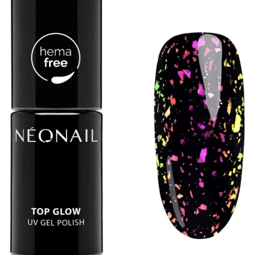 Top Coat Top Glow Aurora Flakes von NEONAIL