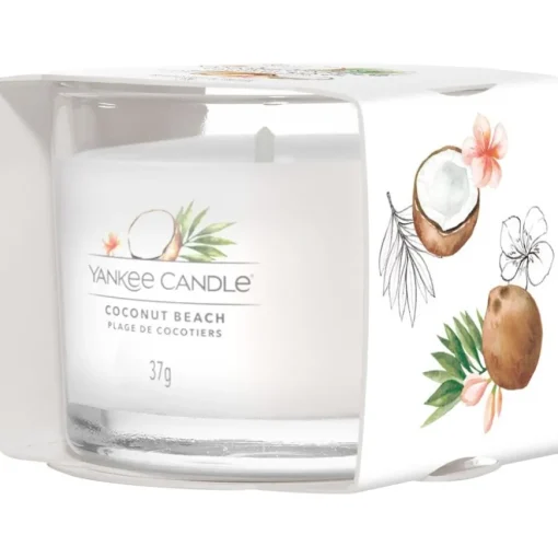 Votivkerze im Glas Coconut Beach von Yankee Candle