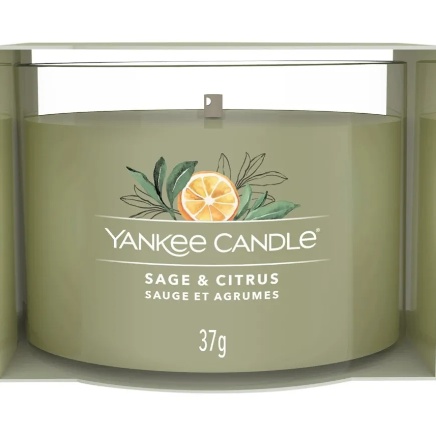 Votivkerze im Glas Sage & Citrus von Yankee Candle