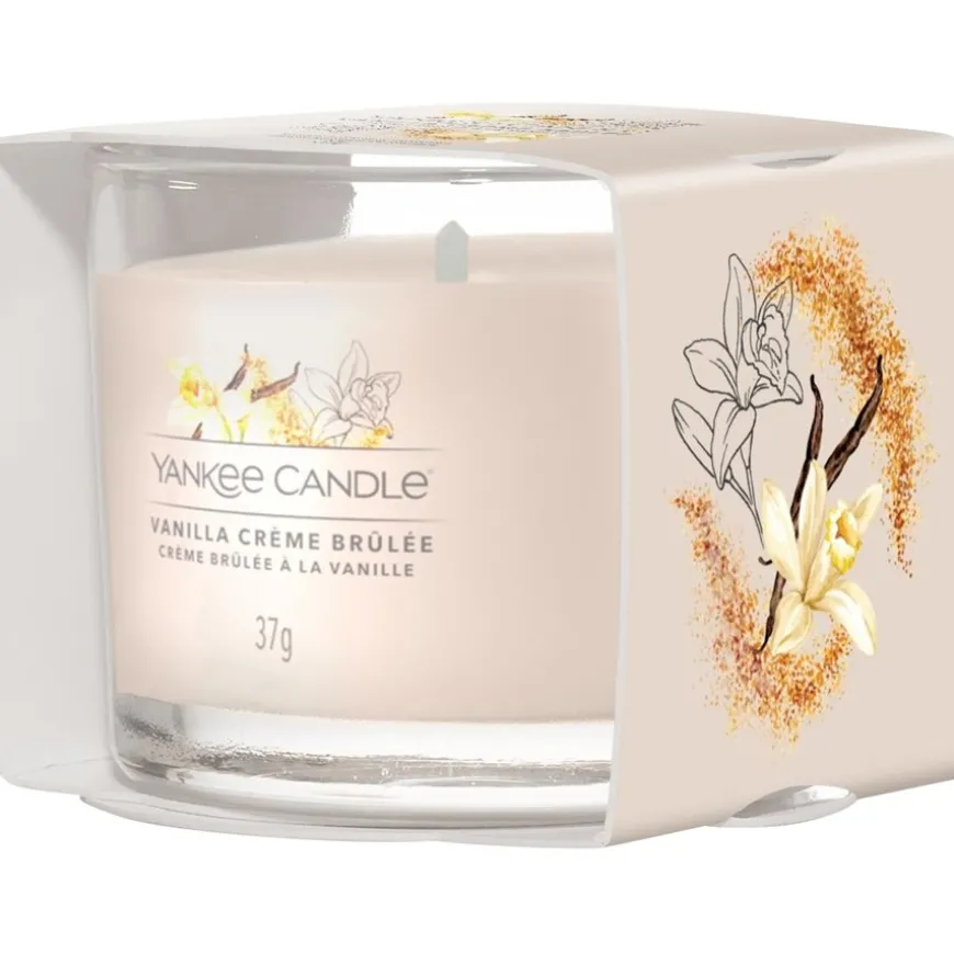 Votivkerze im Glas Vanilla Créme Brùlée von Yankee Candle