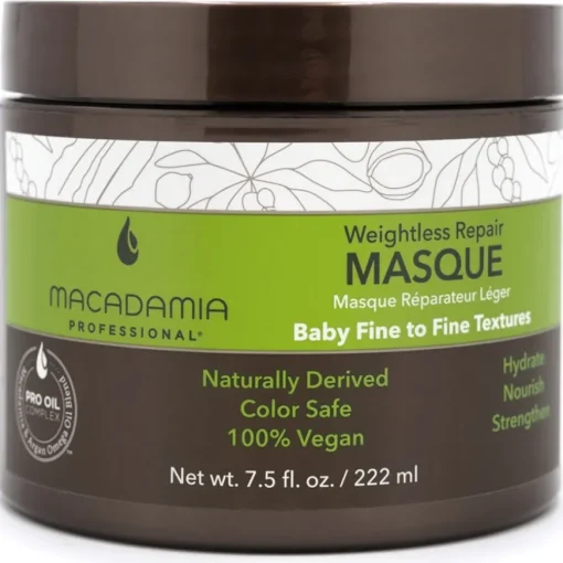 Wash & Care Weightless Moisture Masque von Macadamia