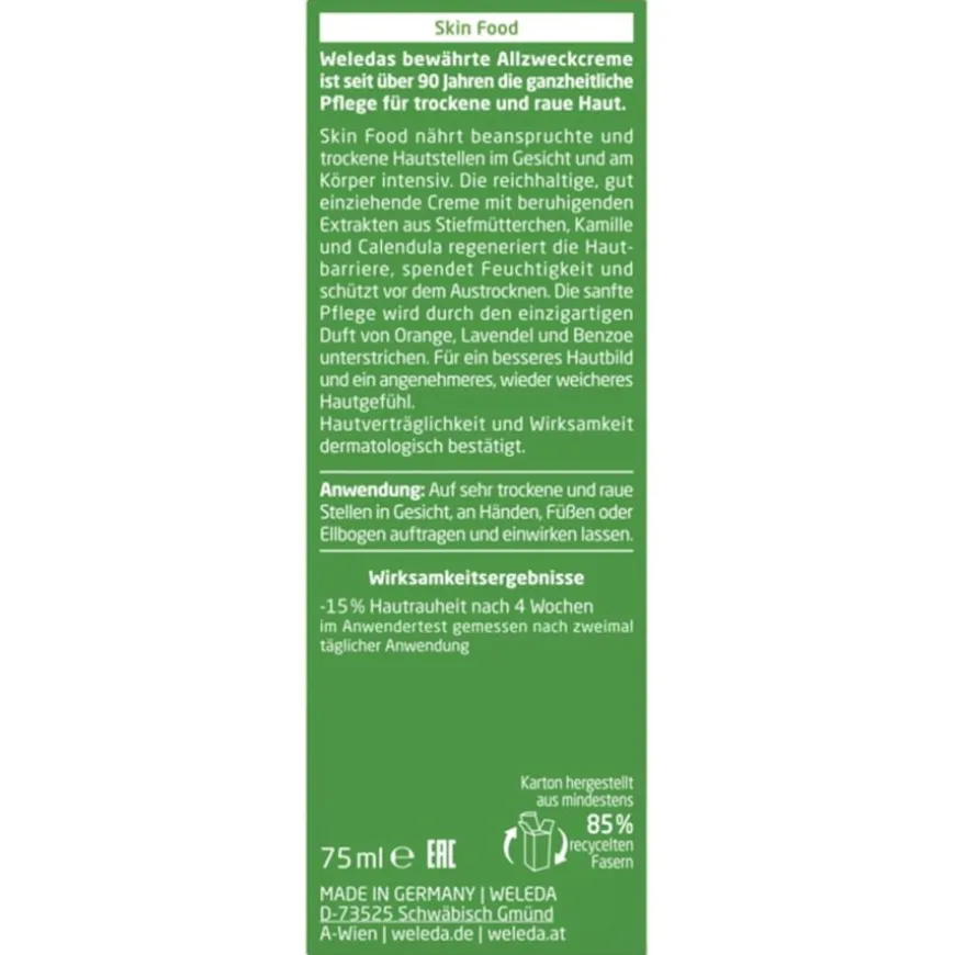 Weleda Intensivpflege Skin Food Reichhaltige, glättende und festigende Crème