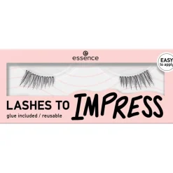 Wimpern LASHES TO IMPRESS False Lashes Set (inkl. Kleber) von Essence